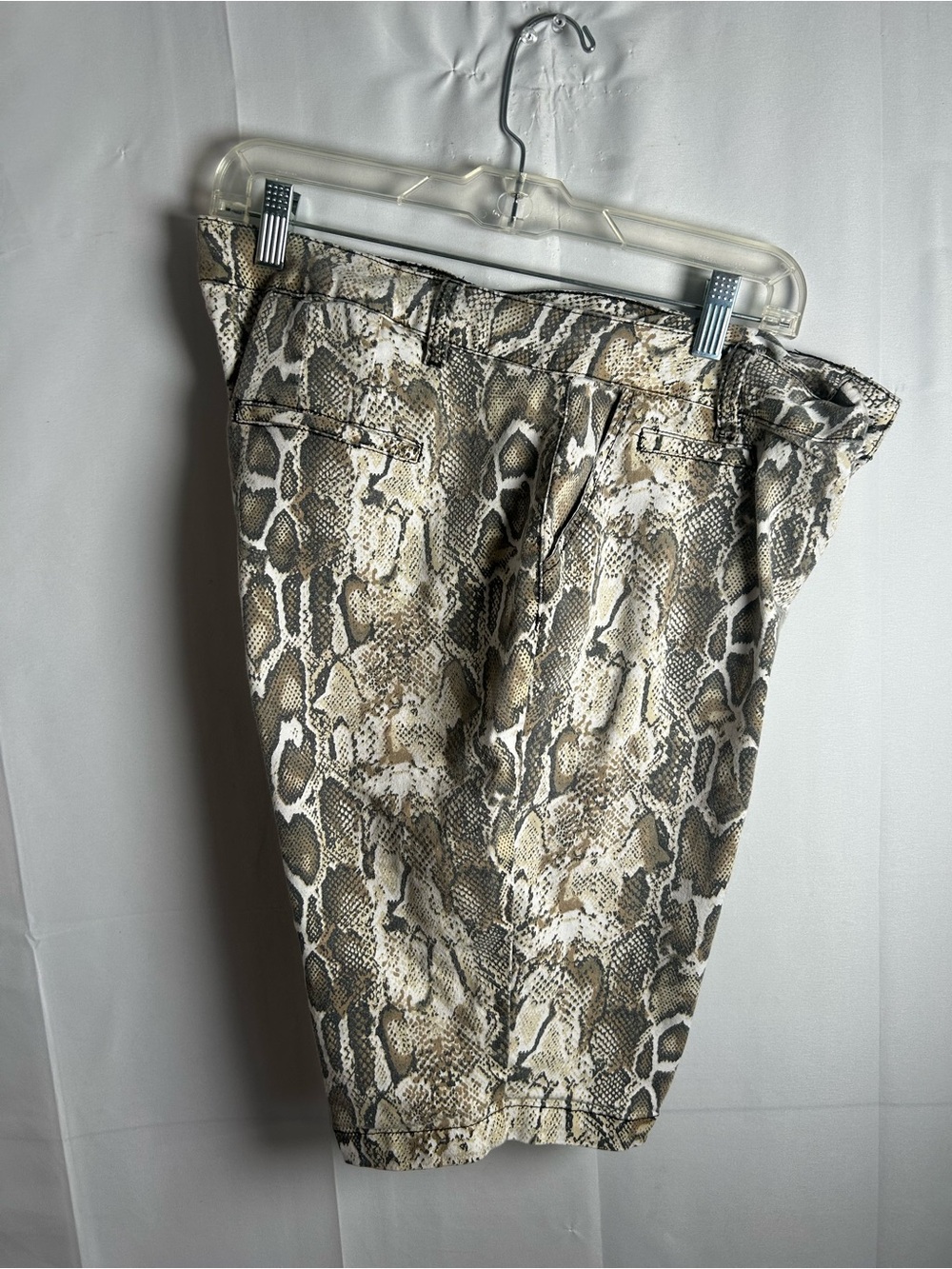 Snake Print Knee-Length Skirt - Neutral Tones by Its in 14W